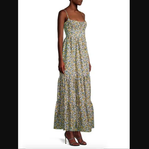 Fame and partners floral maxi dress hot sale